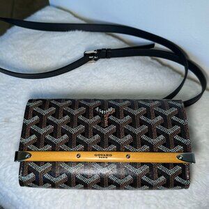 Goyard 2019 Monte Carlo Bois Crossbody Bag w/ Silver Hardware